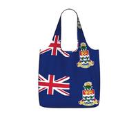 CNTDBU Borsa per la spesa con bandiera delle Isole Cayman, leggera, riutilizzabile, pieghevole, per generi alimentari, zaino da viaggio con coulisse, per lavoro e palestra