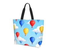 CNTDBU Borsa per la spesa grande con mongolfiera da donna, leggera, resistente all'acqua, per lavoro, viaggi, uso quotidiano