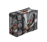 CNTDBU Borsa per la spesa in filo spinato con farfalla resistente, impermeabile, riutilizzabile, con cerniera, borsa pieghevole per viaggi e picnic