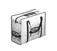 CNTDBU Borsa per la spesa resistente a goccia d'acqua, impermeabile, riutilizzabile, con cerniera, borsa portaoggetti pieghevole per viaggi e picnic