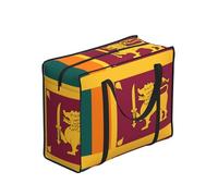 CNTDBU Borsa per la spesa resistente con bandiera dello Sri Lanka, impermeabile, riutilizzabile, con cerniera, borsa pieghevole per viaggi, picnic