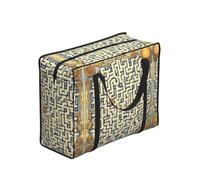 CNTDBU Borsa per la spesa resistente con mappa del tesoro labirinto, impermeabile, riutilizzabile, con cerniera, borsa pieghevole per viaggi, picnic