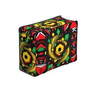 CNTDBU Borsa per la spesa resistente con motivo geometrico con frammenti e mosche, impermeabile, riutilizzabile, con cerniera, borsa portaoggetti pieghevole per viaggi e picnic