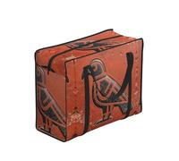 CNTDBU Borsa per la spesa resistente con motivo uccello di pietra, impermeabile, riutilizzabile, con cerniera, borsa pieghevole per viaggi, picnic