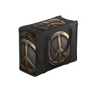 CNTDBU Borsa per la spesa resistente, con simbolo della pace, impermeabile, riutilizzabile, con cerniera, borsa pieghevole per viaggi, picnic