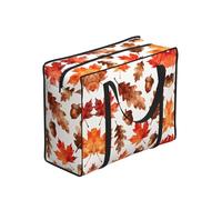 CNTDBU Borsa per la spesa resistente e riutilizzabile con cerniera, borsa per la spesa in acero e ghianda autunnale, borsa portaoggetti pieghevole per viaggi e picnic