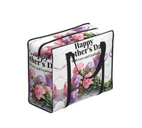 CNTDBU Borsa per la spesa resistente per la festa della mamma, impermeabile, riutilizzabile, con cerniera, borsa pieghevole per viaggi, picnic