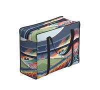 CNTDBU Borsa per la spesa resistente per lo stadio, impermeabile, riutilizzabile, con cerniera, pieghevole, per viaggi, picnic