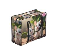 CNTDBU Borsa per la spesa resistente per mamma e bambino, impermeabile, riutilizzabile, con cerniera, borsa pieghevole per viaggi, picnic