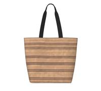 CNTDBU Borsa per la spesa riutilizzabile in Tyvek con texture in legno originale, leggera, pieghevole, in carta, impermeabile, durevole, ecologica, per shopping, lavoro, viaggi
