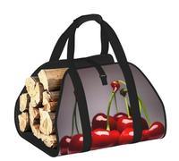 CNTDBU Borsa per legna da ardere cilena, in tela resistente, impermeabile, con manici imbottiti