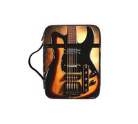 CNTDBU Borsa per studio della Bibbia della chitarra strumentale con manici, organizer impermeabile per viaggi in chiesa, portapenne, tablet, custodia per diario