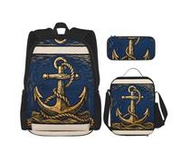 CNTDBU Borsa portapranzo 3 in 1 con nodo in corda di ancoraggio, borsa da viaggio per pendolari, borsa termica per il pranzo da lavoro con custodia per laptop