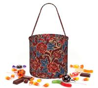 CNTDBU Borsa rotonda per Halloween da giardino persiano | Tessuto twill leggero riutilizzabile contiene bomboniere essenziali per uso festa