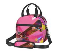CNTDBU Borsa termica per il pranzo a forma di cuore per skateboard da lavoro con tracolla regolabile, refrigeratore a tenuta stagna per l'uso quotidiano