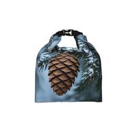 CNTDBU Borsa termica per il pranzo a forma di ramo di pino verde, borsa termica da lavoro, con dimensioni regolabili, contenitore per alimenti a tenuta stagna per l'uso quotidiano