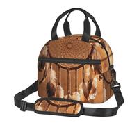 CNTDBU Borsa termica per il pranzo con acchiappasogni, con piume, per il lavoro, isolata con tracolla regolabile, a prova di perdite, per l'uso quotidiano