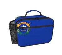 CNTDBU Borsa termica per il pranzo con bandiera del Nevada, per uomini e donne, borsa termica per lavoro, ufficio, contenitore per il pranzo a tenuta stagna con tasca in rete per cibo