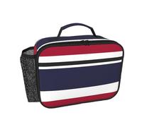 CNTDBU Borsa termica per il pranzo con bandiera della Thailandia, per uomini e donne, borsa termica per lavoro, ufficio, contenitore per il pranzo a tenuta stagna con tasca in rete per cibo