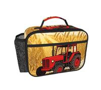 CNTDBU Borsa termica per il pranzo con campo di grano, per uomini e donne, borsa termica per lavoro, ufficio, contenitore per il pranzo a tenuta stagna con tasca in rete per alimenti