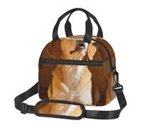 CNTDBU Borsa termica per il pranzo con cane in attesa per il lavoro, borsa termica per alimenti con tracolla regolabile, refrigeratore a tenuta stagna per l'uso quotidiano