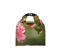 CNTDBU Borsa termica per il pranzo con colibrì verde con coperchio arrotolabile, con dimensioni regolabili, a prova di perdite, per uso quotidiano
