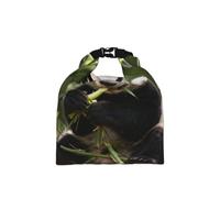 CNTDBU Borsa termica per il pranzo con panda gigante con chiusura a rotolo, con dimensioni regolabili, a prova di perdite, per uso quotidiano
