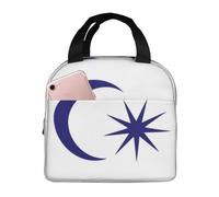 CNTDBU Borsa termica termica per il pranzo con bandiera del sultano di Johor, borsa termica con fodera in alluminio, portapranzo impermeabile per lavoro