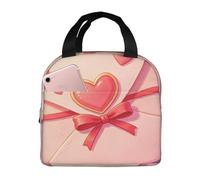 CNTDBU Borsa termica termica per il pranzo con busta a forma di cuore, con fodera in alluminio, impermeabile, per il lavoro