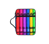 CNTDBU Borsa tote con manici colorati per studio biblico - organizer impermeabile per viaggi in chiesa, portapenne, tablet, diario