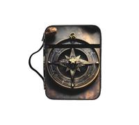 CNTDBU Borsa tote con manici con design magico con rune norrene, bussola, bibbia, borsa organizer impermeabile per viaggi in chiesa, portapenne, tablet, diario