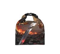 CNTDBU Broken Sword Crown Roll Top Borsa per il pranzo isolata da lavoro Borsa termica con dimensioni regolabili, contenitore per alimenti a tenuta stagna per uso quotidiano