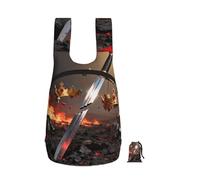 CNTDBU Broken Sword Crown - Zaino pieghevole da 16 l, leggero, per viaggi, impermeabile, con cerniera, per uomo e donna