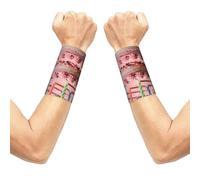 CNTDBU Candele per torta di compleanno, confezione da 2, supporto traspirante a compressione per palestra, fascia elastica da polso per fitness
