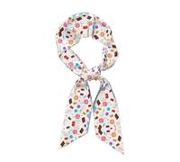 CNTDBU Candy Rain - Sciarpa da donna in raso setoso, lunga, leggera, alla moda, morbida fascia per capelli con stampa su tutta la superficie