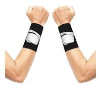 CNTDBU Cappello da cowboy Silhouette Manica Polso 2 Pack - Supporto a compressione traspirante per palestra, fascia elastica per il polso per fitness