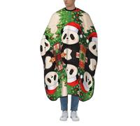 CNTDBU Cappello da panda natalizio per adulti, mantella da barbiere per uomini e donne, impermeabile, per parrucchieri, antistatica