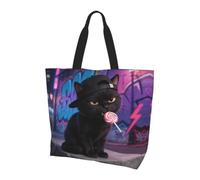CNTDBU Cat Large Tote Shopping Bag per le donne, leggera borsa a tracolla resistente all'acqua per lavoro, viaggi, uso quotidiano