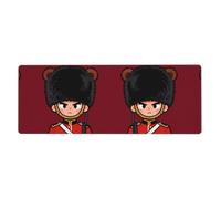 CNTDBU Charming Guard, tappetino da scrivania extra large, 30 x 80 cm, antiscivolo, tappetino per mouse da gioco con bordo cucito, tappetino impermeabile per tastiera per ufficio