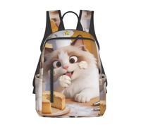 CNTDBU Chef Cat - Zaino casual leggero, grande capacità