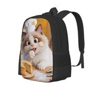 CNTDBU Chef Cat - Zaino casual leggero, grande capacità