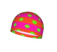 CNTDBU Clash Stripe Dot Helmet Liner Cap - Cappellino anti-umidità con teschio nero