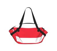 CNTDBU Coperta da picnic 2 in 1 con bandiera austriaca, pieghevole, impermeabile, tappetino rotondo per spiaggia, parco, borsa da campeggio portatile con tasche portaoggetti per avventure all'aperto