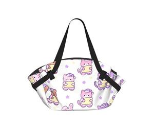 CNTDBU Coperta da picnic 2 in 1 per pigiama party, pieghevole, impermeabile, tappetino rotondo per spiaggia, parco, borsa da campeggio portatile con tasche portaoggetti per avventure all'aperto