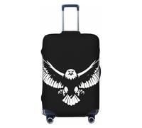 CNTDBU Copertura elastica per valigie con aquila bianca e nera, protezione per bagagli da viaggio, resistente ai graffi, adatta alla maggior parte delle valigie, Nero , L, boemo