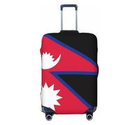 CNTDBU Copertura elastica per valigie con bandiera del Nepal, protezione per bagagli da viaggio, resistente ai graffi, adatta alla maggior parte delle valigie, Nero , L, boemo