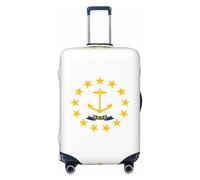 CNTDBU Copertura elastica per valigie con bandiera del Rhode Island, protezione per bagagli da viaggio, resistente ai graffi, adatta alla maggior parte delle valigie, Nero , XL, boemo
