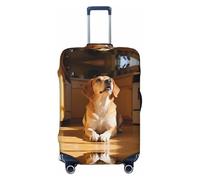 CNTDBU Copertura elastica per valigie con cane in attesa di cibo, protezione elastica per bagagli da viaggio, resistente ai graffi, adatta alla maggior parte delle valigie, Nero , L, boemo