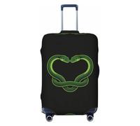 CNTDBU Copertura elastica per valigie con cuore di serpente, protezione elastica per bagagli, resistente ai graffi, adatta alla maggior parte delle valigie, Nero , M, boemo