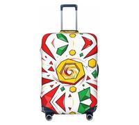 CNTDBU Copertura elastica per valigie con frammenti geometrici, protezione per bagagli da viaggio, resistente ai graffi, adatta alla maggior parte delle valigie, Nero , S, boemo